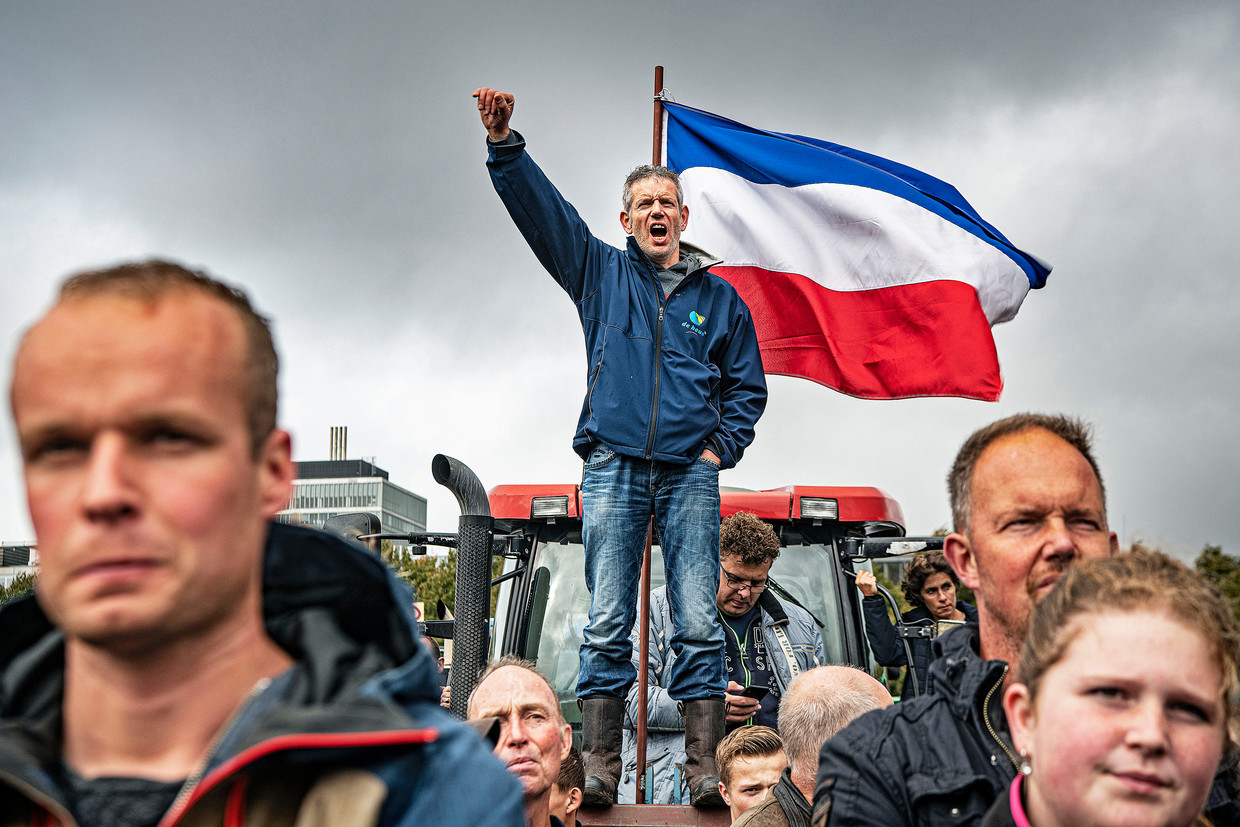 La protesta degli allevatori olandesi